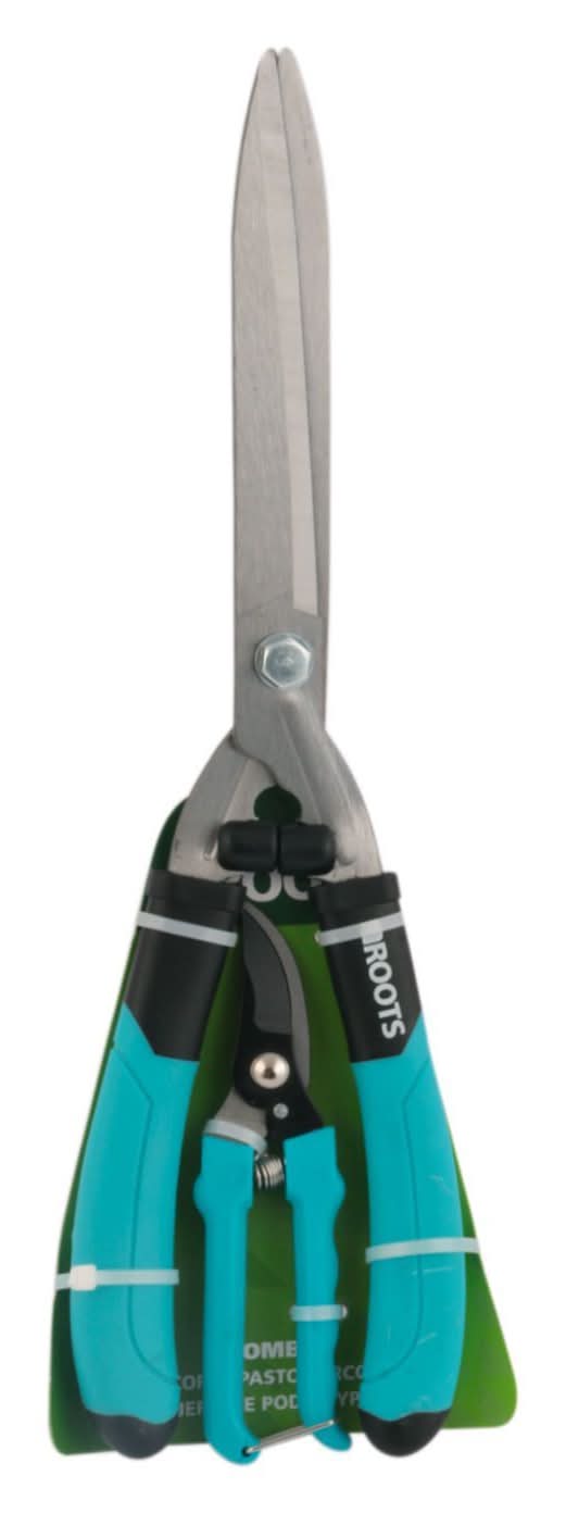 Roots · Tijera cortapasto deluxe + tijera poda bypass cerco