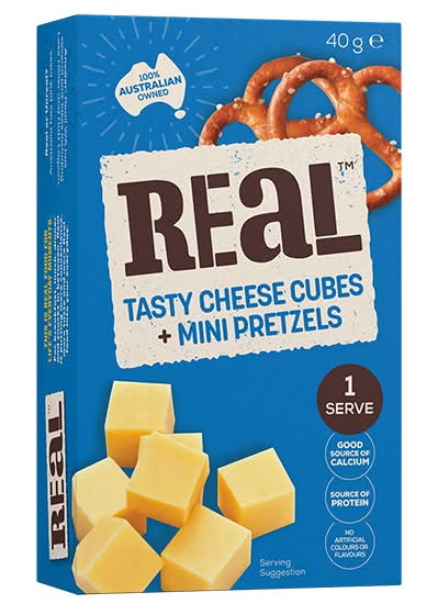 Real Cheese Cubes & Mini Pretzel 40G