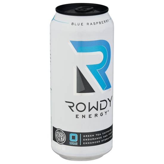 Rowdy Energy Blue Raspberry Energy Drink (16 floz)