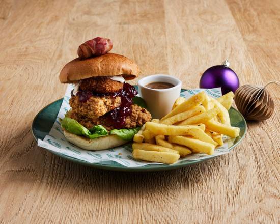 Festive Chicken Crunch Dirty Burger