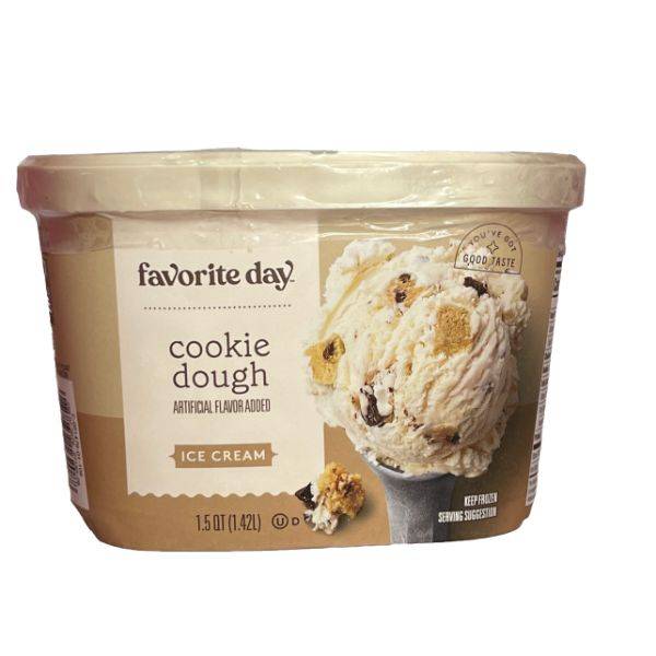 Favorite Day Ice Cream, Cookie Dough (1.5 qt)