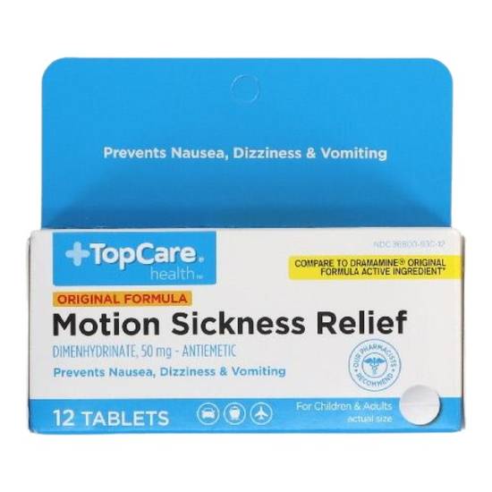 Topcare Motion Sickness Tabs (12 tablets)