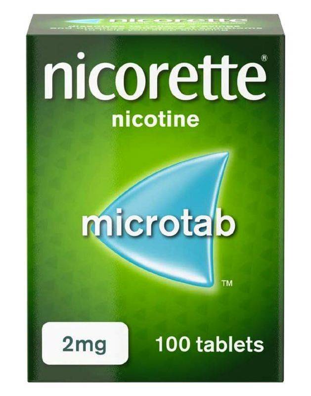 Nicorette Microtab 2mg - 100 sublingual tablets