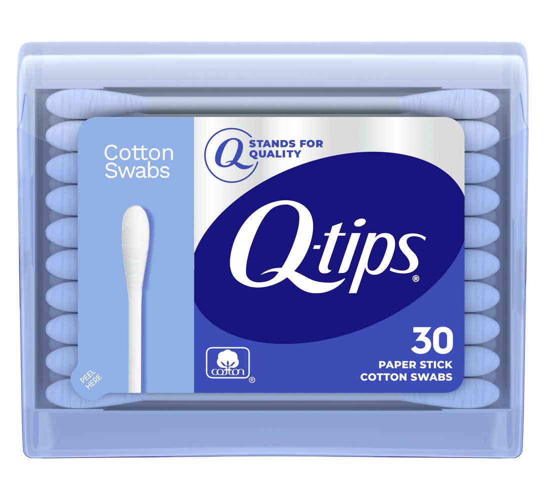 Q-tips Paper Stick Cotton Swabs (30 ct)