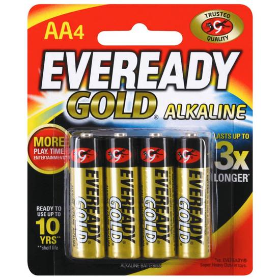 Eveready Gold Aa Batteries (4 Pack)