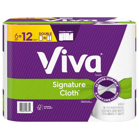 Viva Signature Cloth Double Rolls Paper Towels