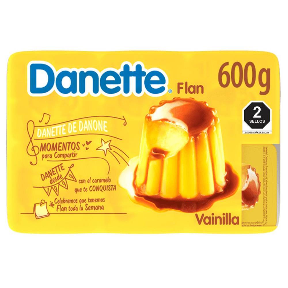 Danette flan de vainilla con caramelo (6 un)