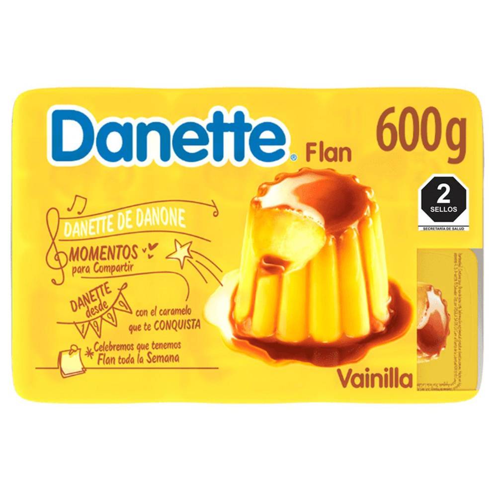 Danette · Flan de vainilla con caramelo (6 x 100 g)