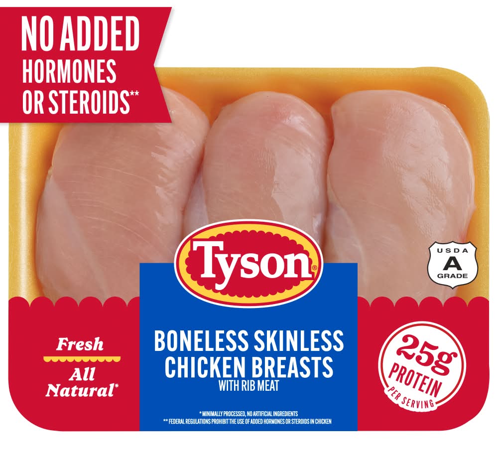Tyson® All Natural Fresh Boneless Skinless Chicken Breasts