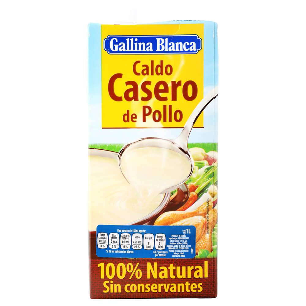 Gallina blanca caldo casero de pollo