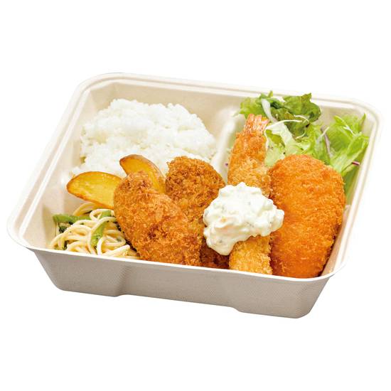 【771】牡蠣フライ＆カニエビフライ弁当