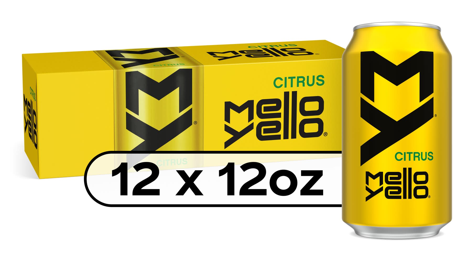 Mello Yello Flavored Soda, Citrus (12 x 12 fl oz)