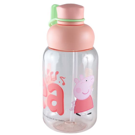 Pink Peppa Pig Plastic Bottle