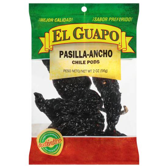 El Guapo Pasilla Ancho Chili Pods (2 oz)