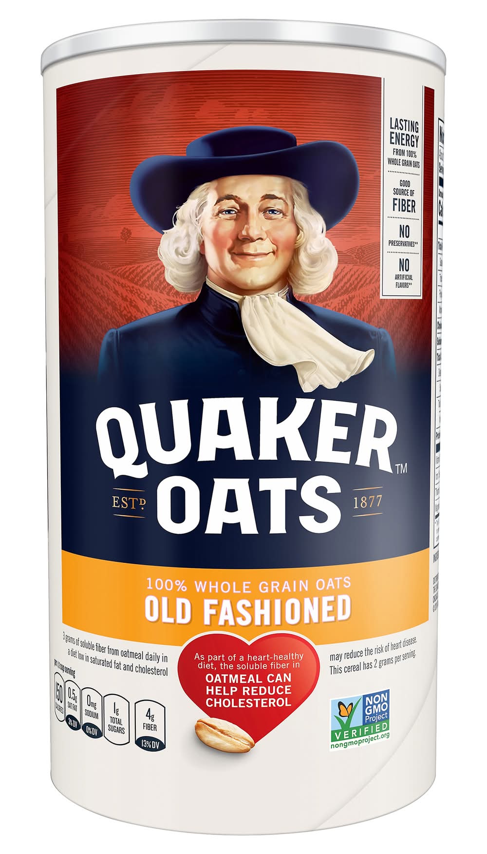 Quaker Oats Old Fashioned 100% Whole Grain Rolled Oats (18 oz)