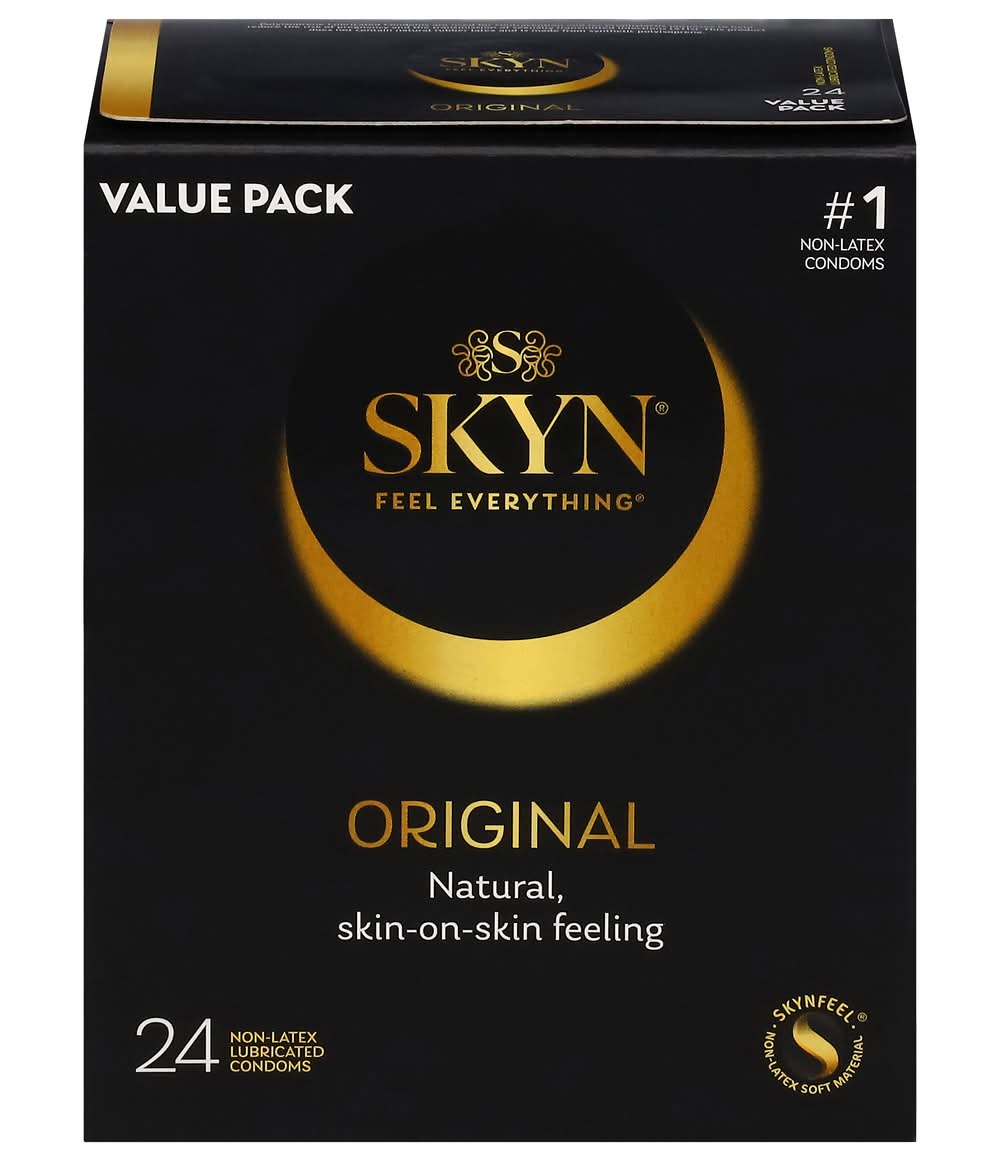 Skyn Original Non Latex Lubricated Condoms Value pack (24 ct)
