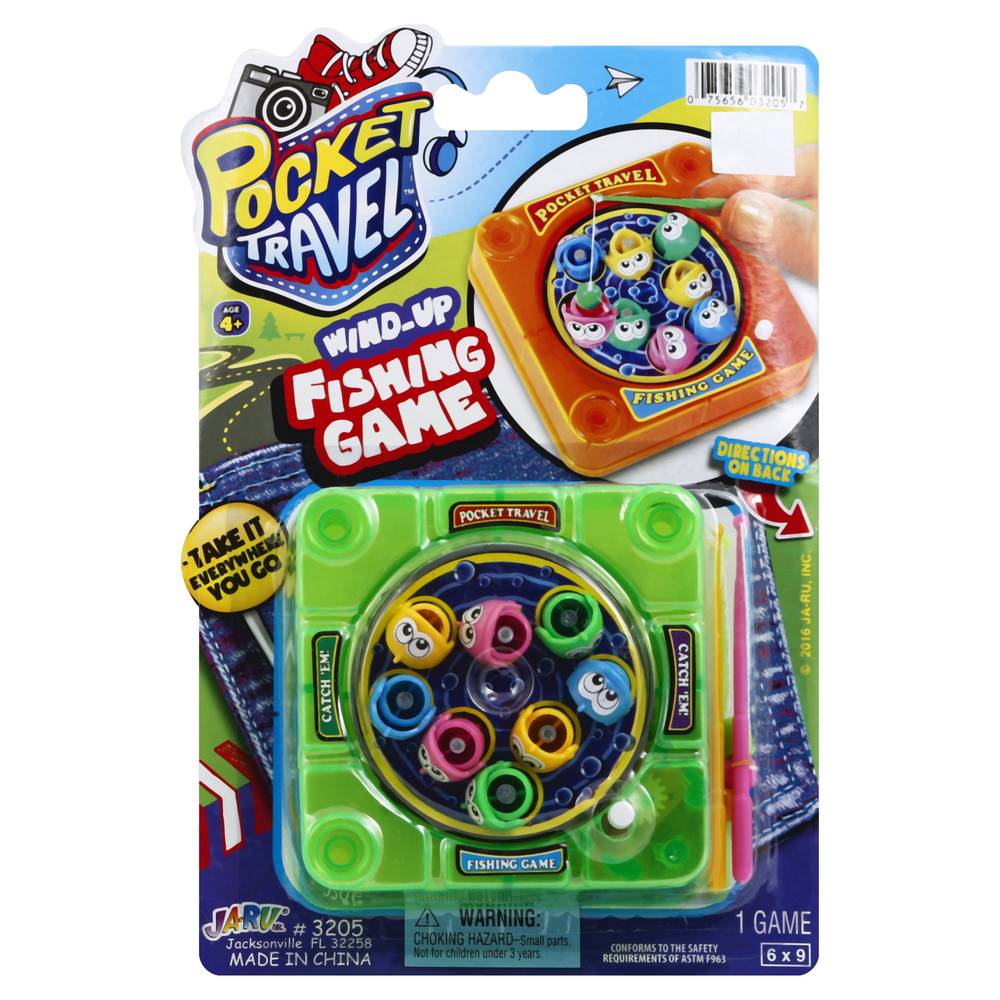 Ja-Ru Pocket Travel Wind-Up Fishing Game