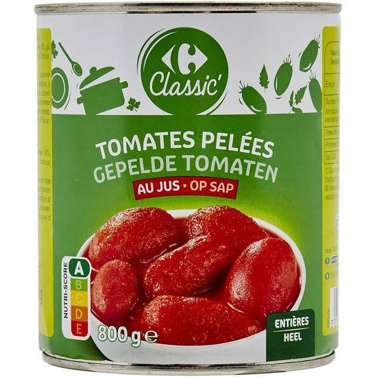 Carrefour Classic' - Tomates entières pelées au jus