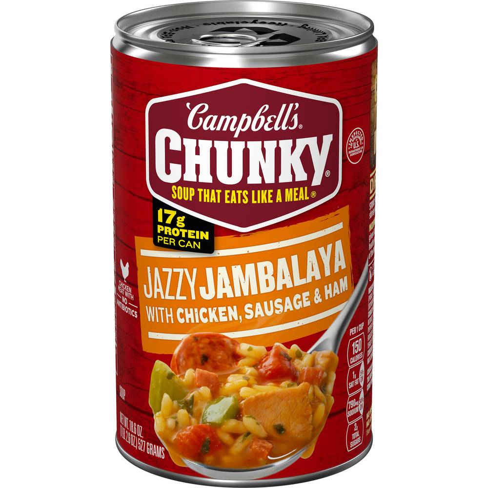 Campbell's Chunky Jazzy Jambalaya Soup With Chicken