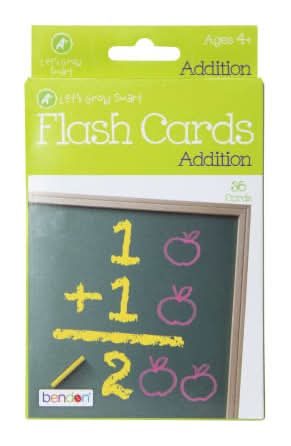Addition Flash Cards 36-Count Addition