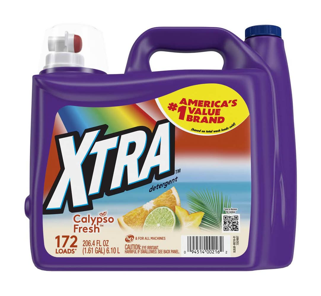 XTRA Calypso Fresh Liquid Laundry Detergent 206.4 Fl Oz - 72 Loads