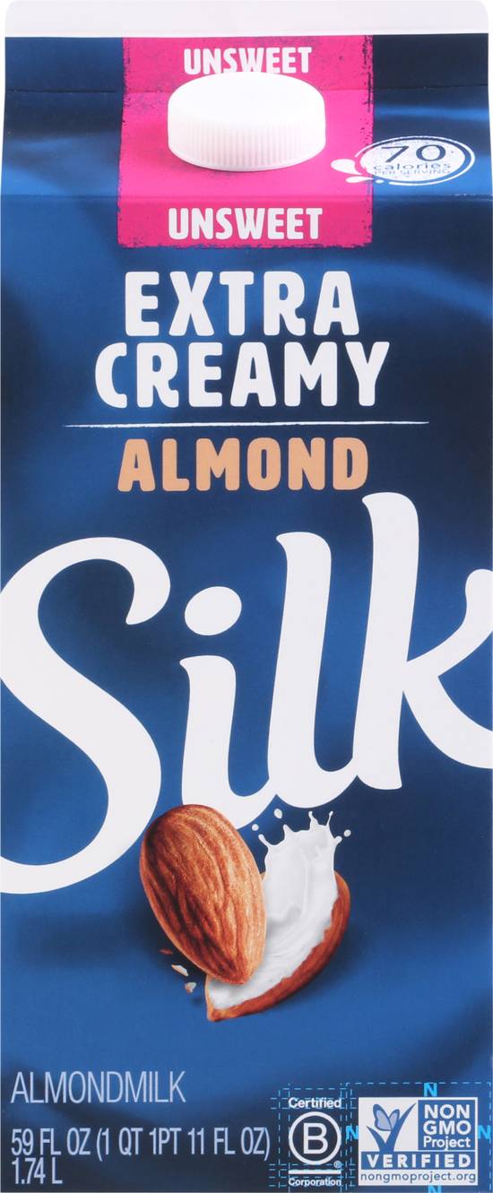 Silk Extra Creamy Unsweet Almond Milk (59 fl oz)