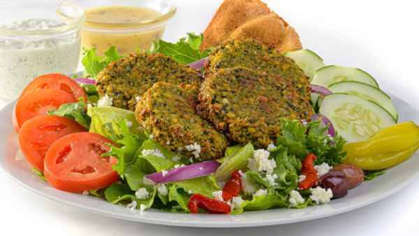 Greek Salad w/ Falafel