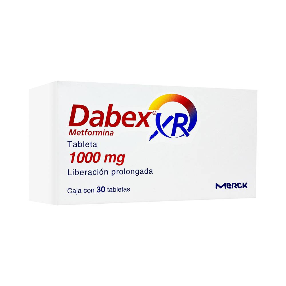 Merck · Dabex xr metformina tabletas 1000 mg (30 un)