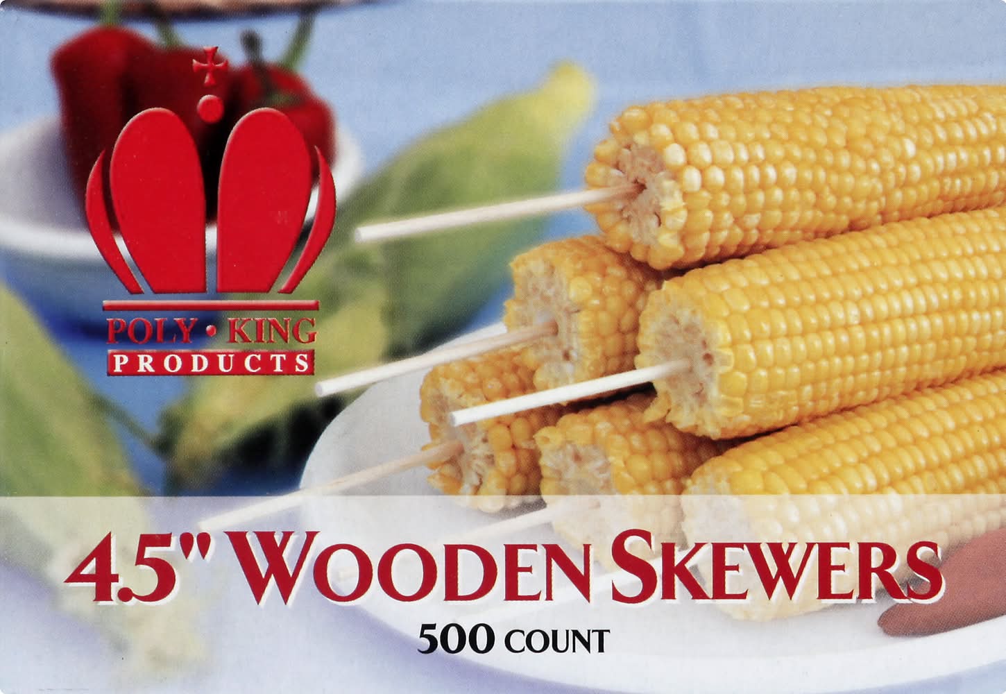 Poly King 4'5" Wooden Skewers
