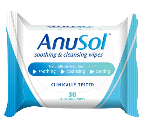 Anusol Soothing & Cleansing Flushable Wipes For Hemorrhoids and Piles Treatment