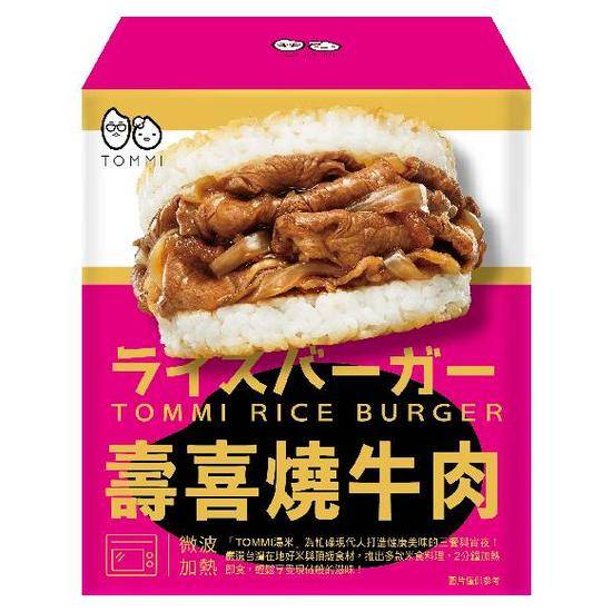 TOMMI湯米-壽喜燒牛肉米漢堡180ｇ±8ｇ＊3入