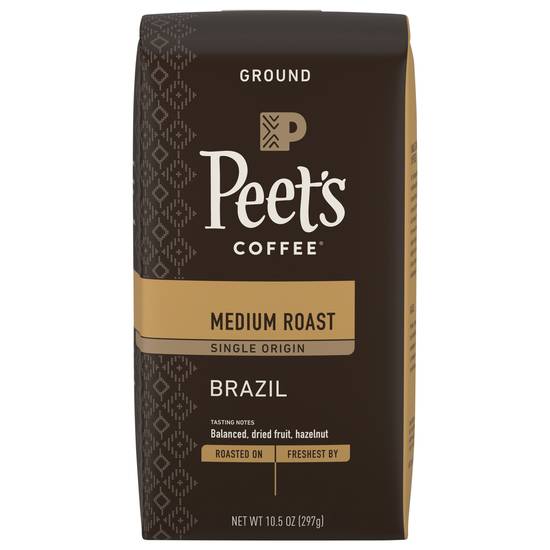 Peet's Coffee Brazil Single Origin Medium Roast Coffee (10.5 oz)