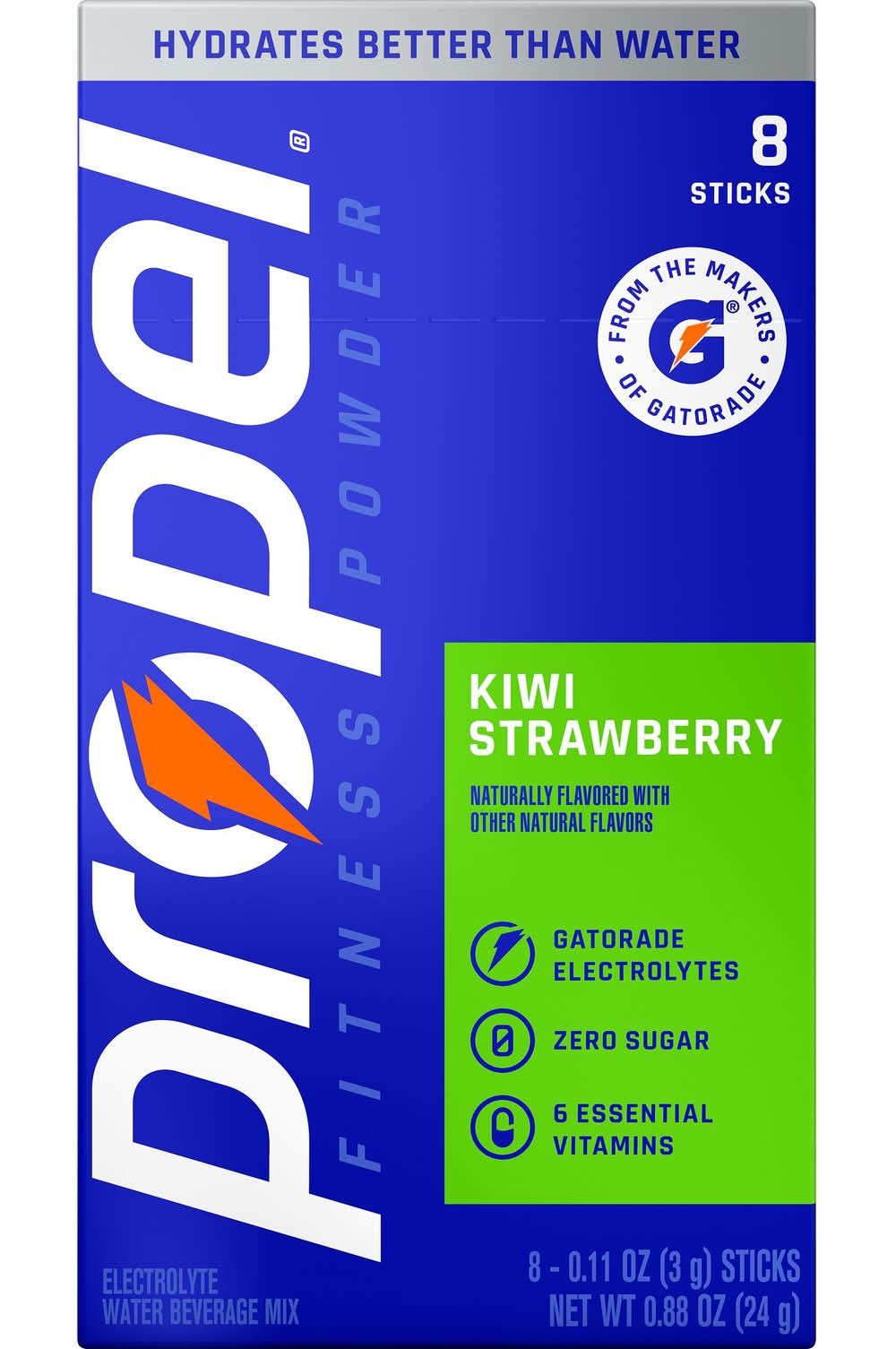 Propel Fitness Powder Drink Mix, Kiwi Strawberry (8 x 0.11 oz)