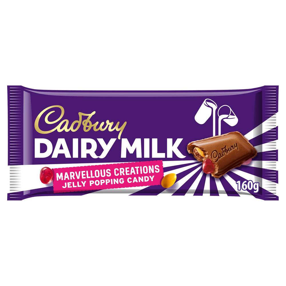 Cadbury Dairy Milk Marvellous Creations Jelly Popping Candy 160g