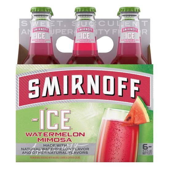 Smirnoff Watermelon Mimosa Malt Beverage (6 ct, 11.2 fl oz)