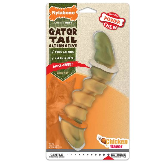 Nylabone Power Chew Gator Tail Alternative Chew ( large/giant/ chicken )