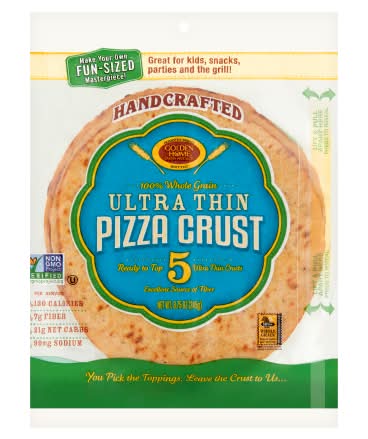 Golden Home Ultra Thin 100% Whole Grain Pizza Crust, 7In (8.75 oz, 5 ct)