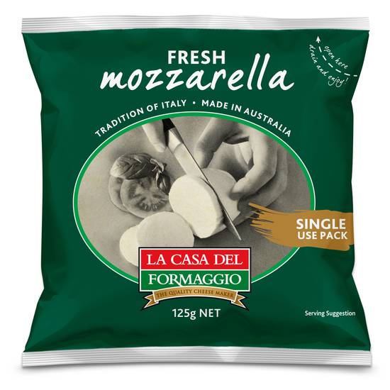 La Casa Del Formagio Cheese Mozzarella Bag 125g