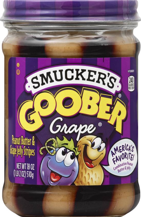 Smucker's Goober Grape Peanut Butter & Jelly Stripes