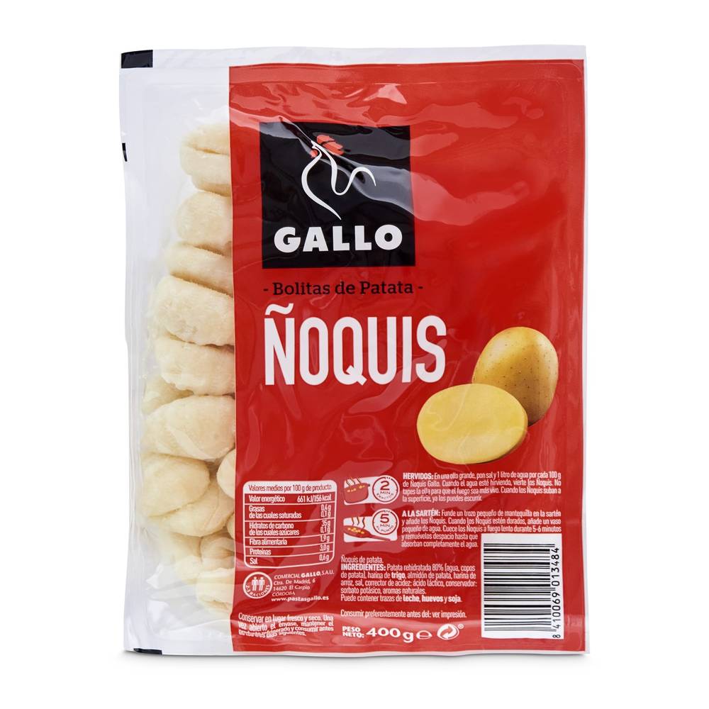 Ñoquis Bolitas De Patata Gallo Bolsa 400 G