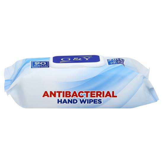 G & Y Antibacterial Hand Wipes (6.29 in x 7 in)