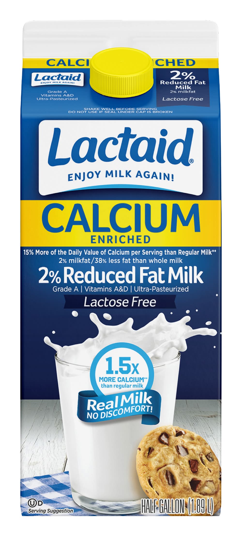 Lactaid Calcium Lactose Free 2% Reduced Fat Milk (1.89 L)