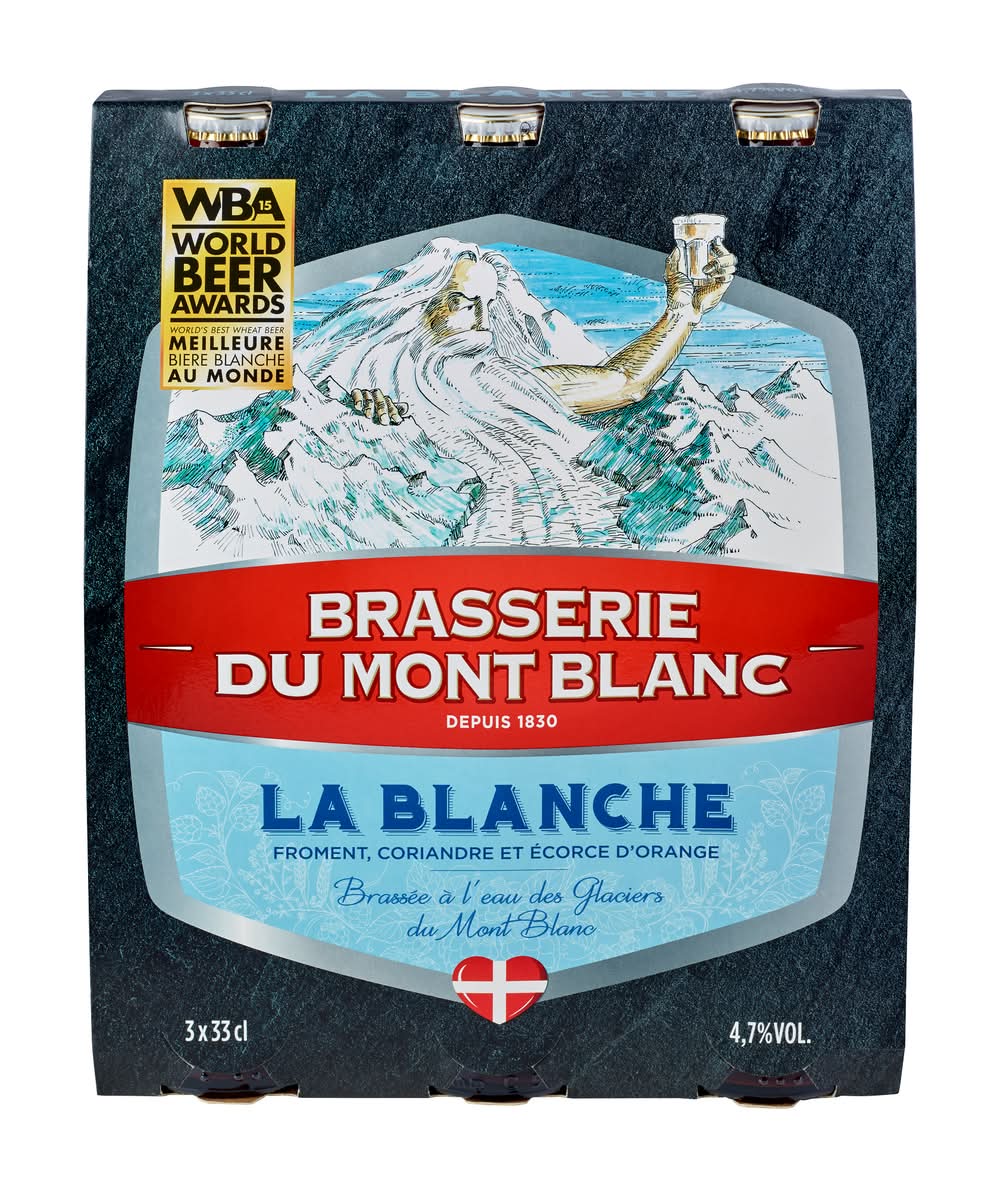 Brasserie Du Mont Blanc - Bière blanche (3 x 330ml)