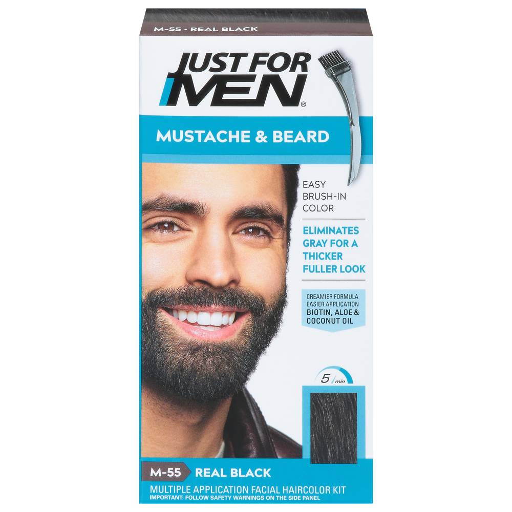 Just For Men Real Black M-55 Mustache & Beard Hair Color