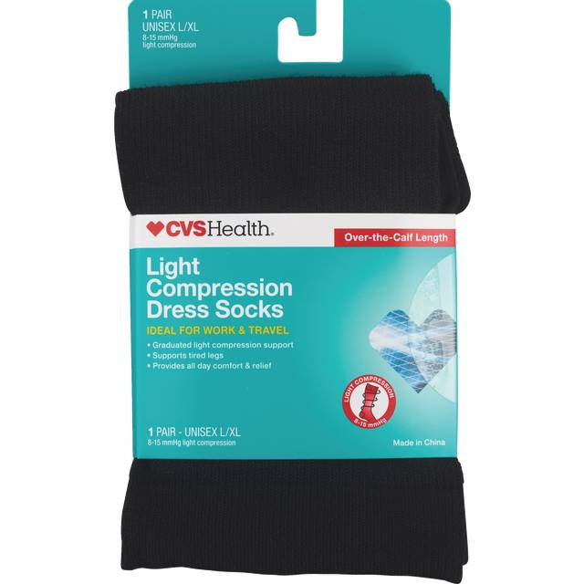 Cvs Health Light Compression Dress Socks (unisex/x/xl)
