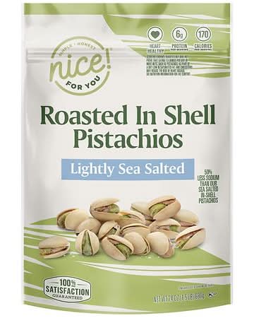 Nice! Roasted in Shell Pistachios Lightly Sea Salted (24 oz)