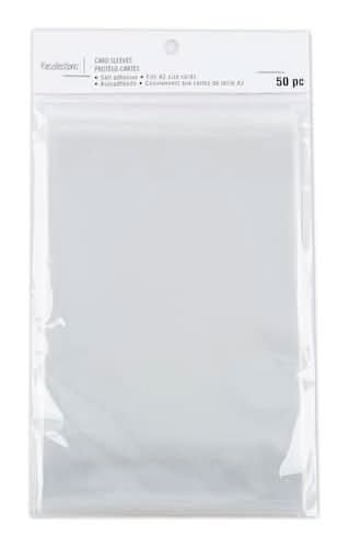 Recollections Card Sleeves, 4.25 in X 5.5 in, Clear (50 ct)