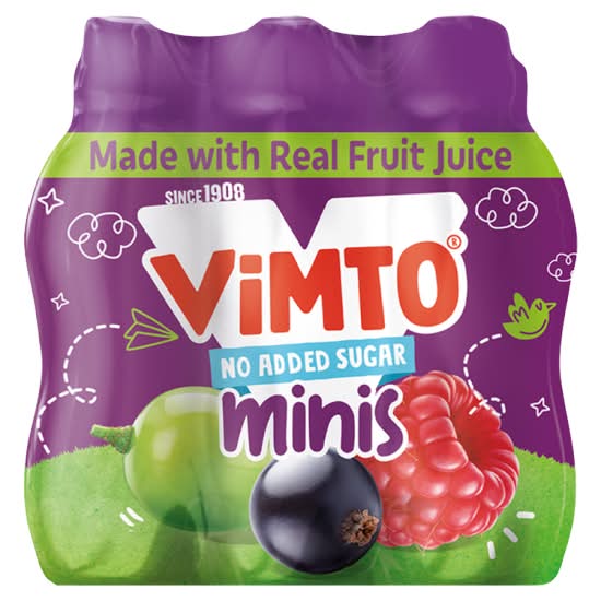 Vimto No Added Sugar Minis Juice (6 x 250ml)