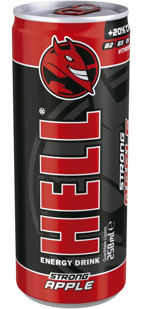 Hell - Bebida Energética Apple, 250 ml