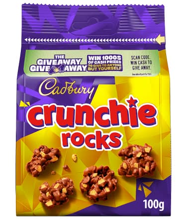 Cadbury Crunchie Rocks Chocolate Bites (100g)